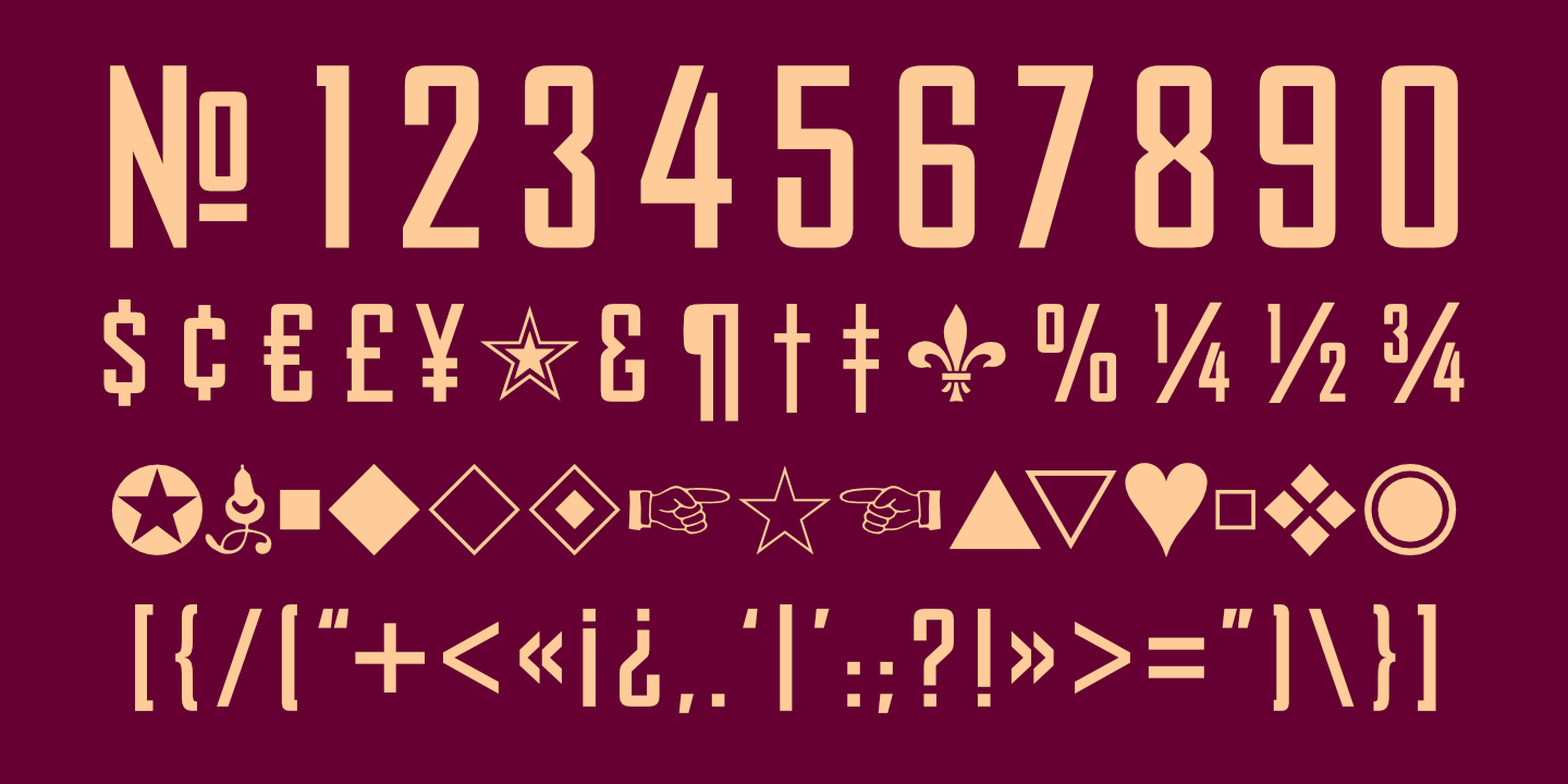 Numerals, Punctuation, etc