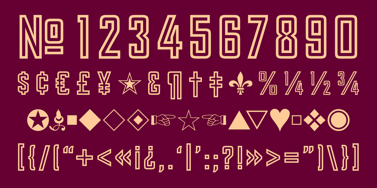 Numerals, Punctuation, etc