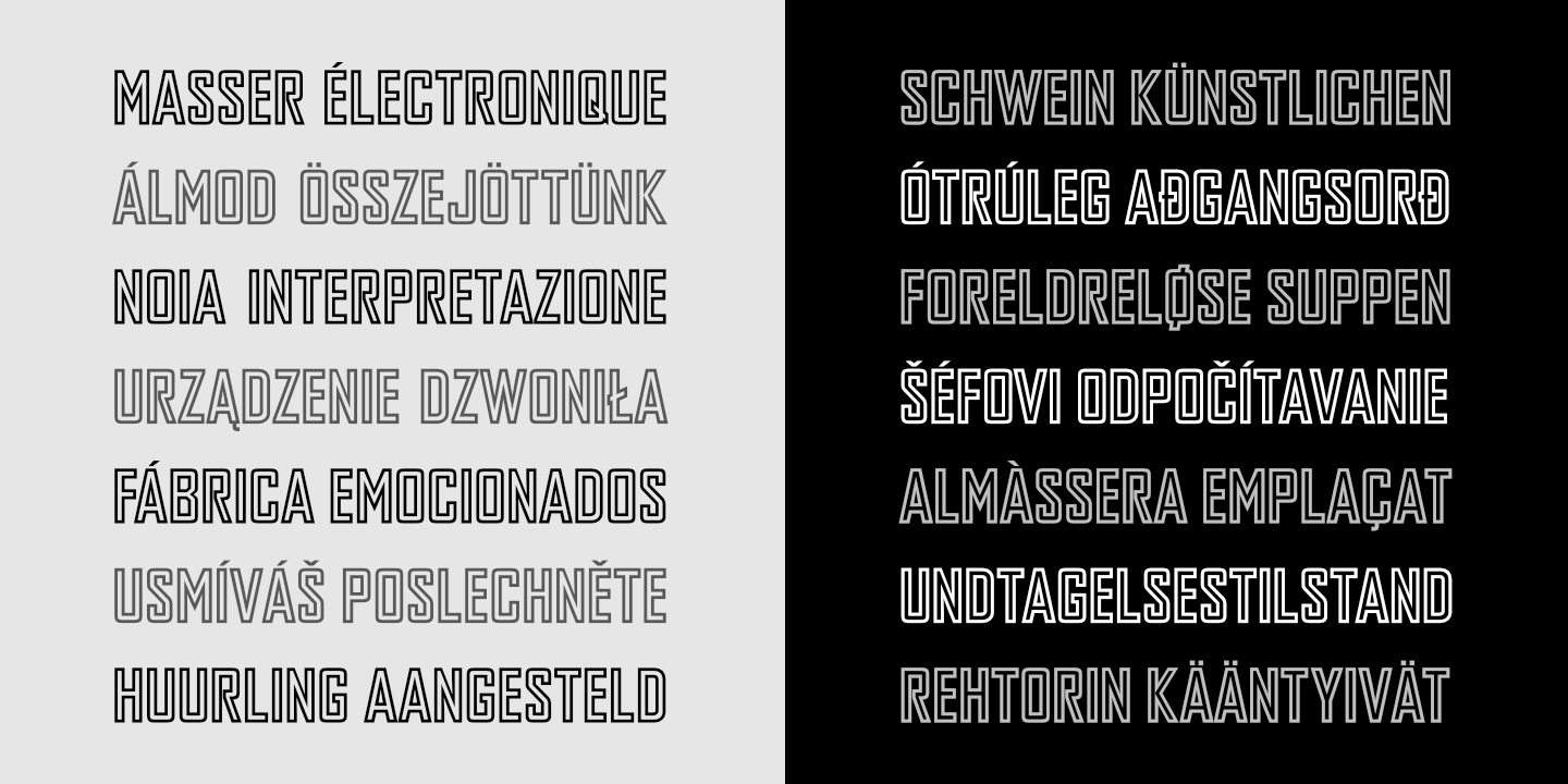 Stacked Text