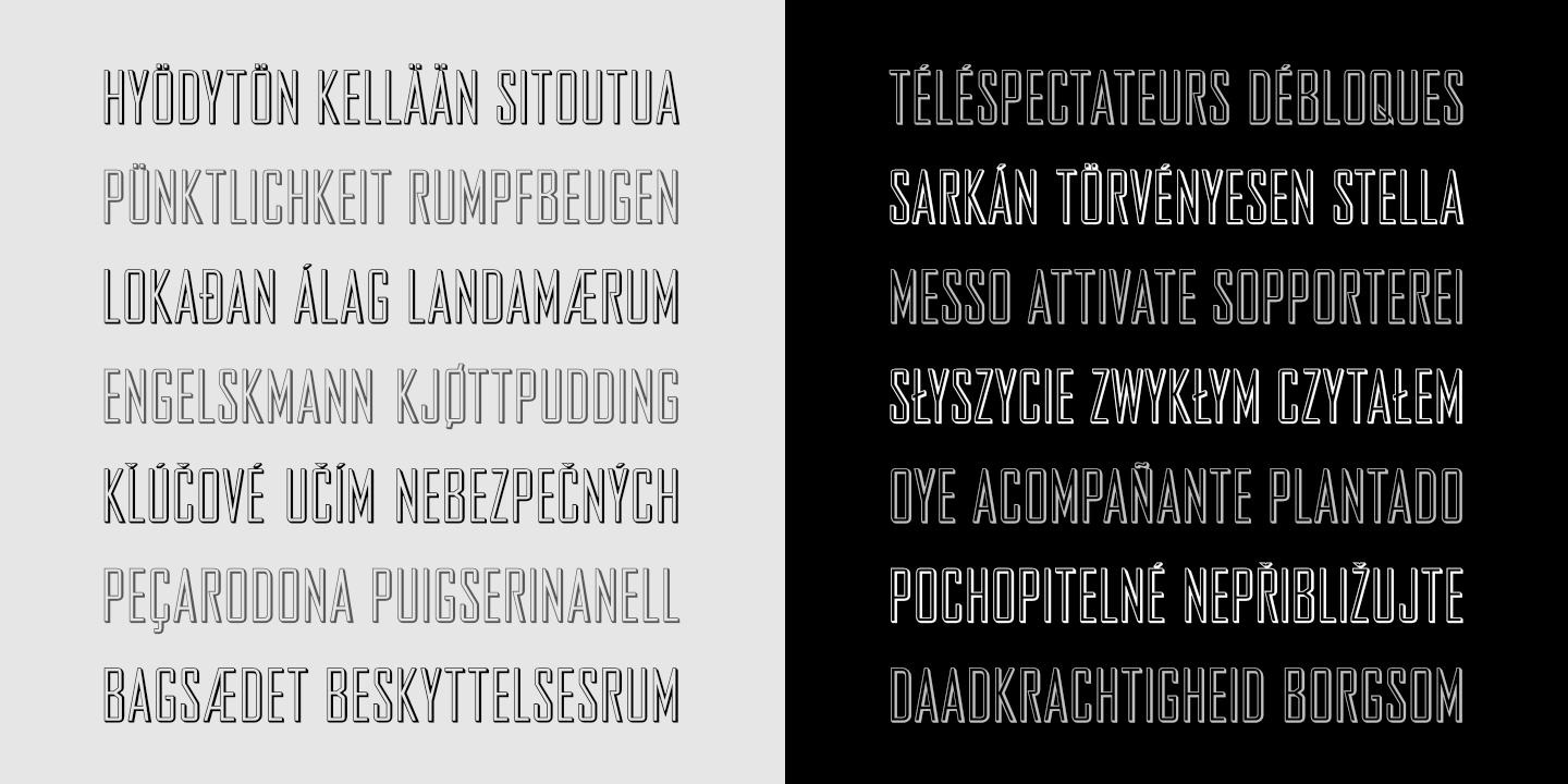 Stacked Text