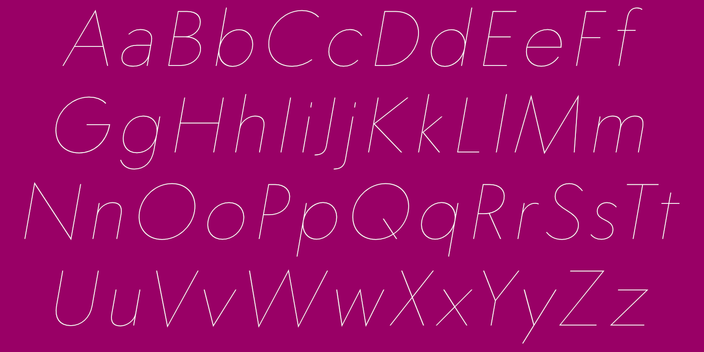 Latin Alphabet, Oblique