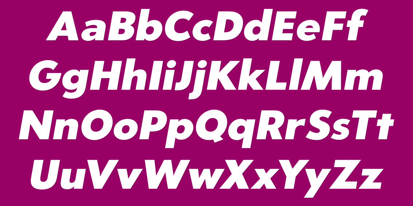 Latin Alphabet - Oblique
