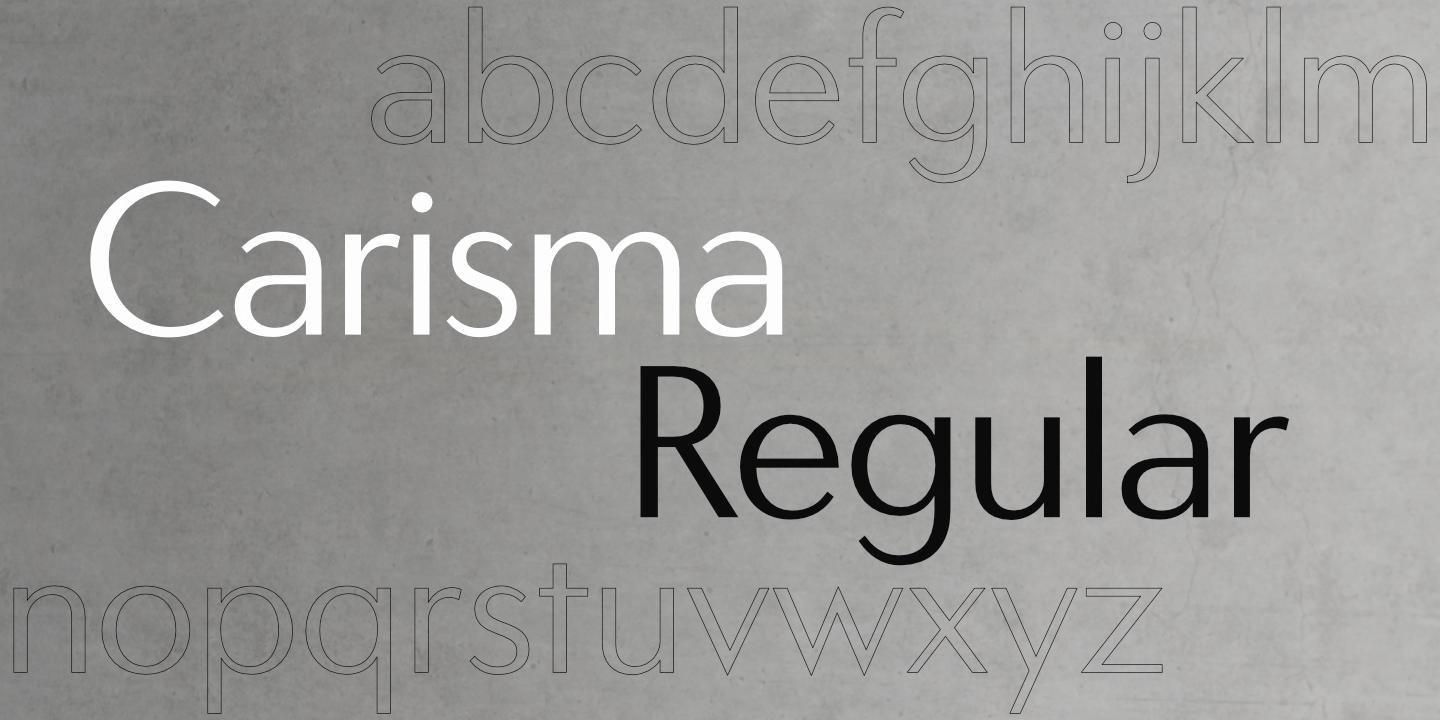 Carisma Regular fontname
