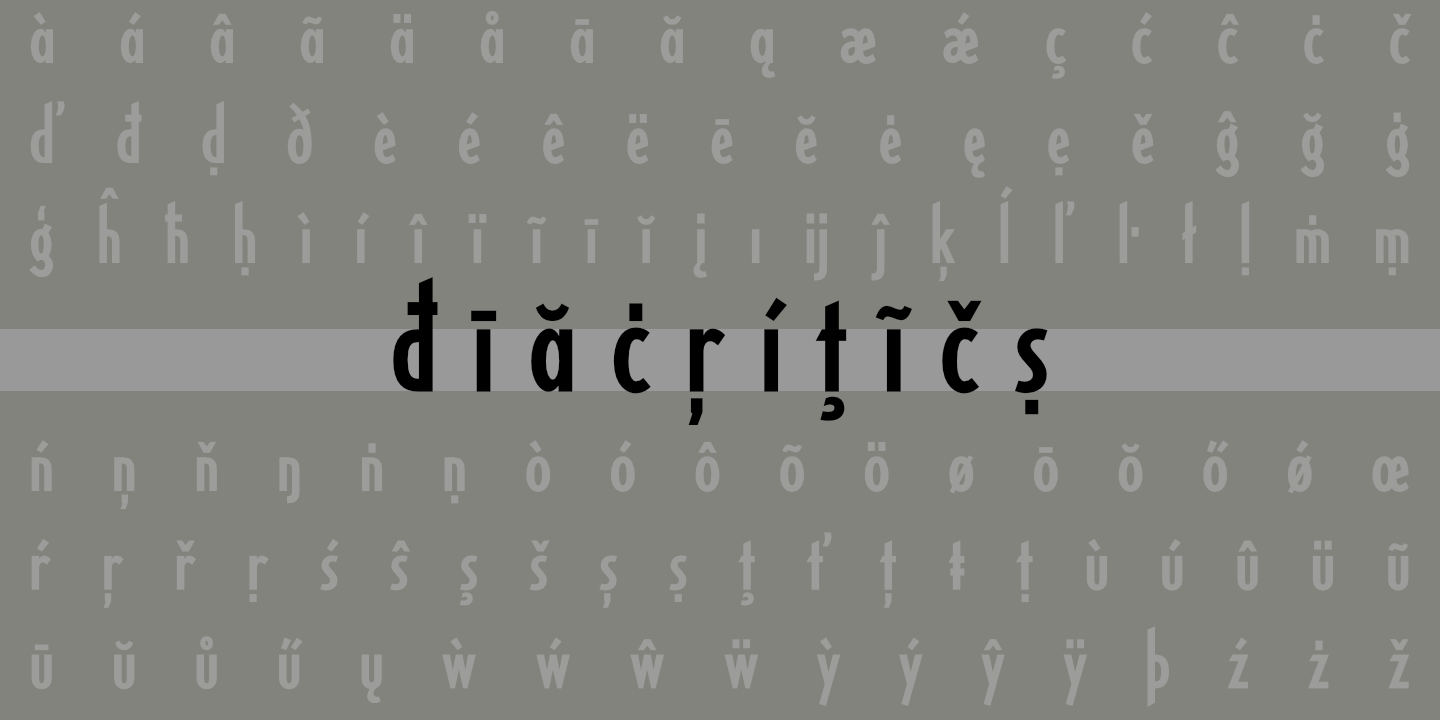 Diacritics