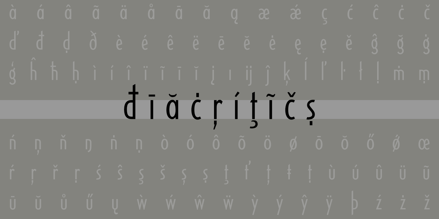 Diacritics