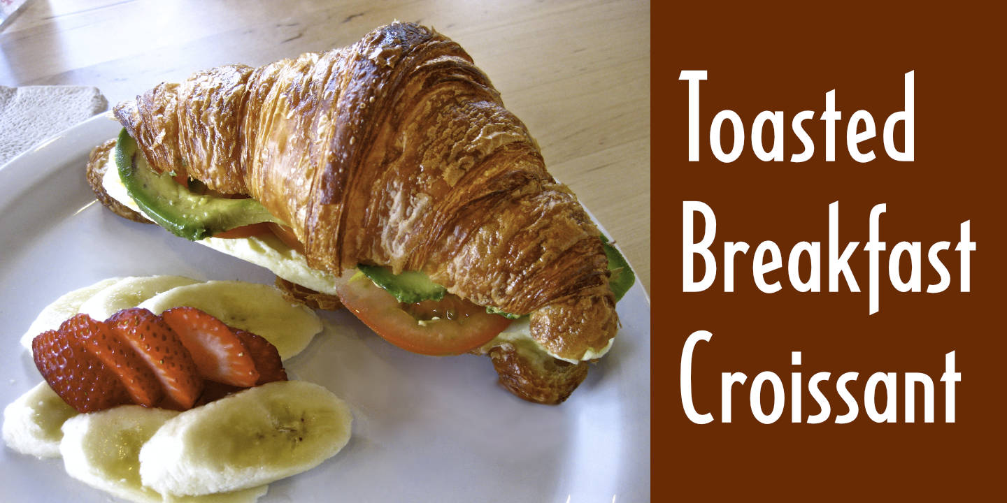 Click image to enlarge and for more information. Breakfast Croissant