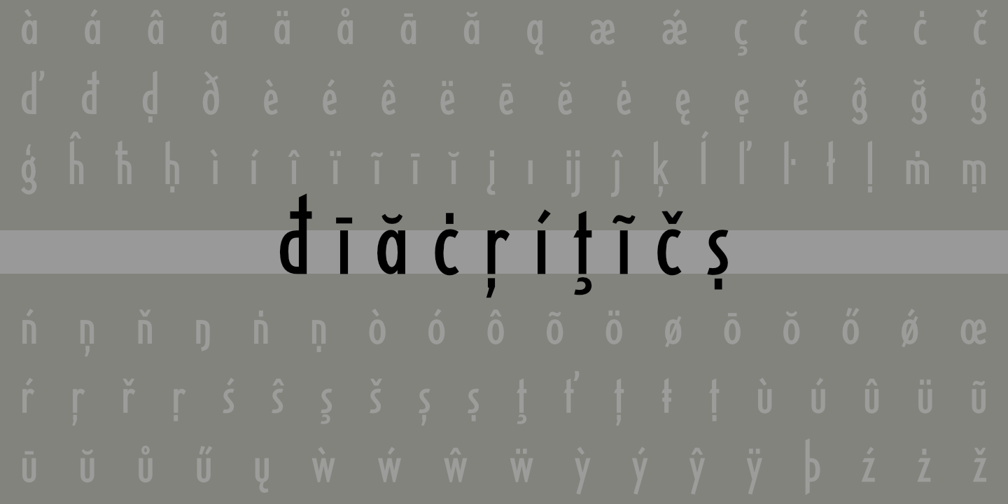 Diacritics