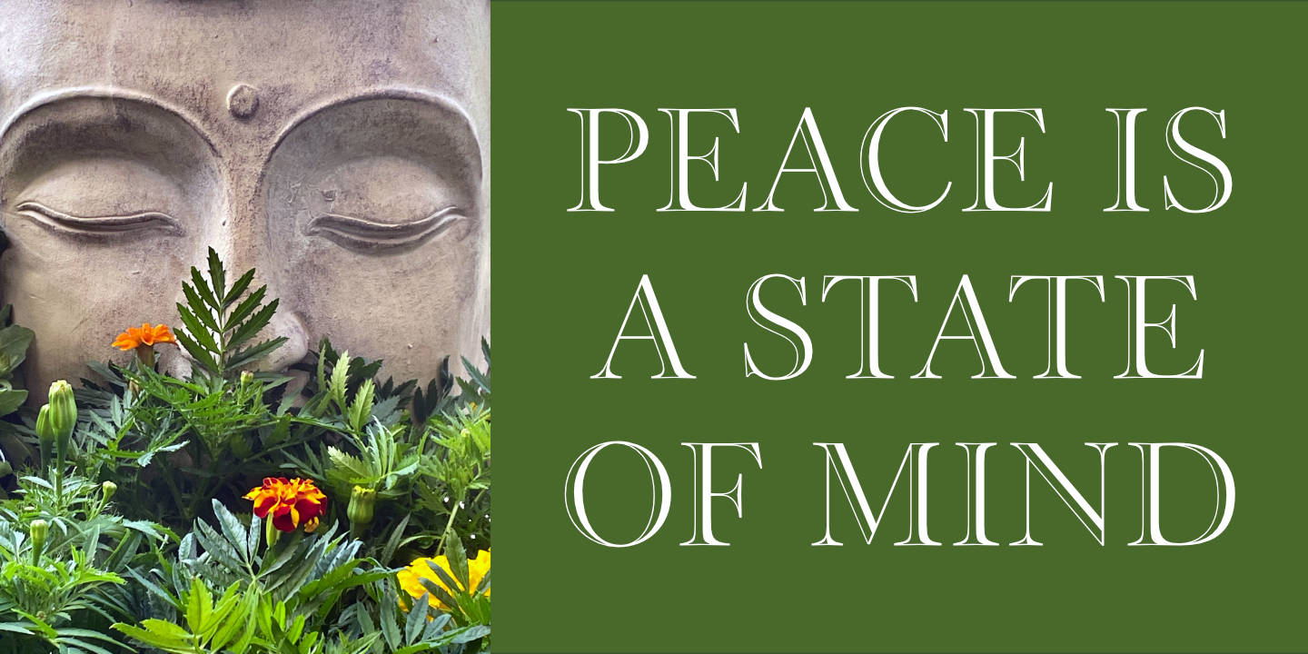 Click image to enlarge and for more information. Marigolds with Buddha