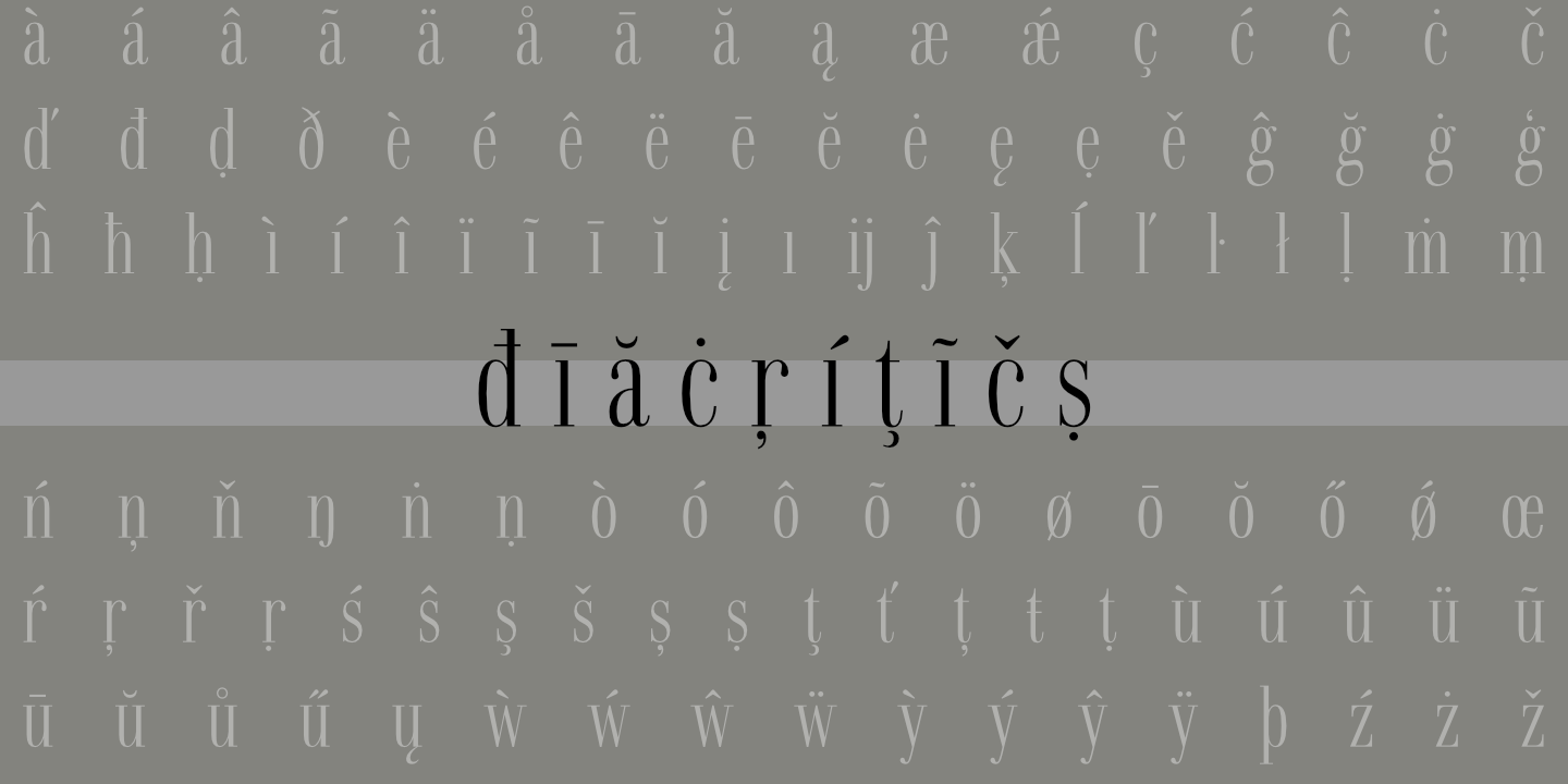 Diacritics