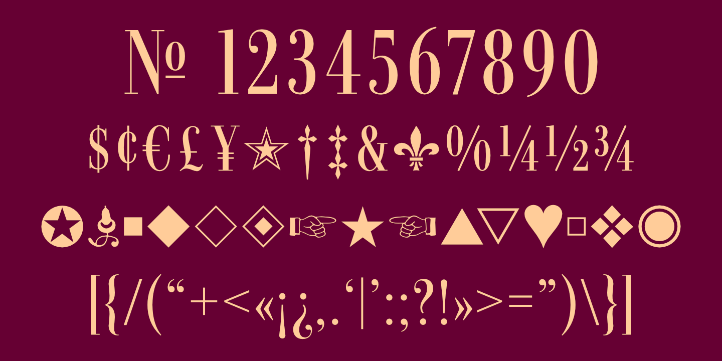 Numerals, Punctuation, etc