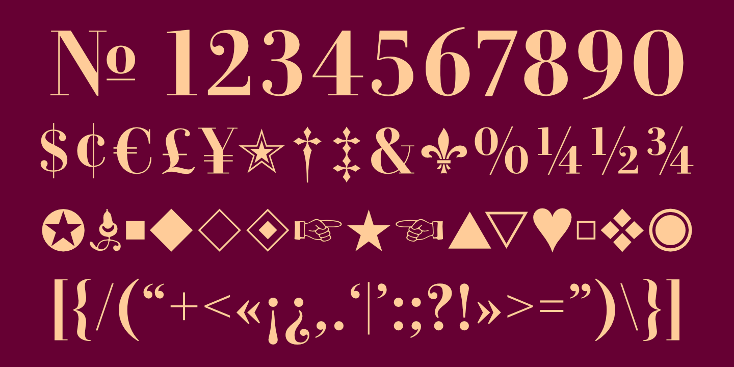 Numerals, Punctuation, etc
