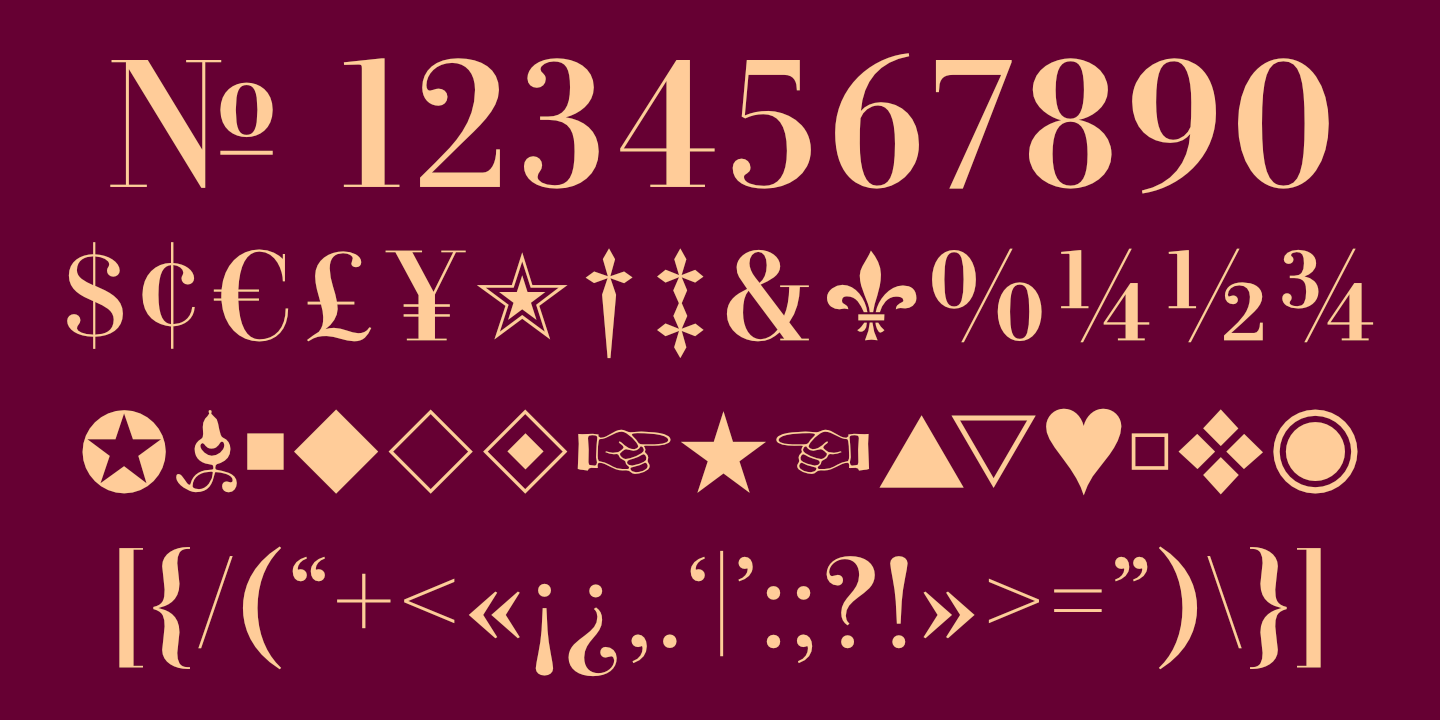 Numerals, Punctuation, etc