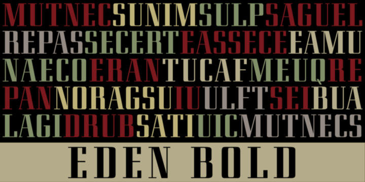 Font poster