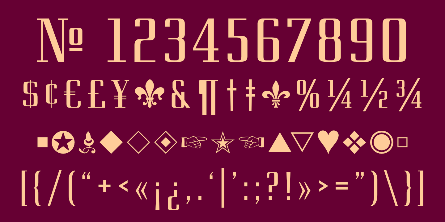Numerals poster