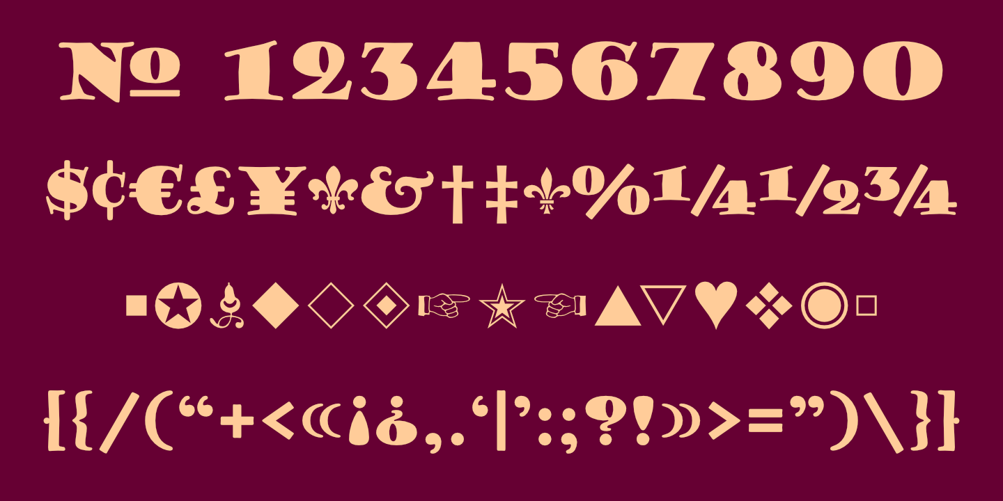 Numerals poster