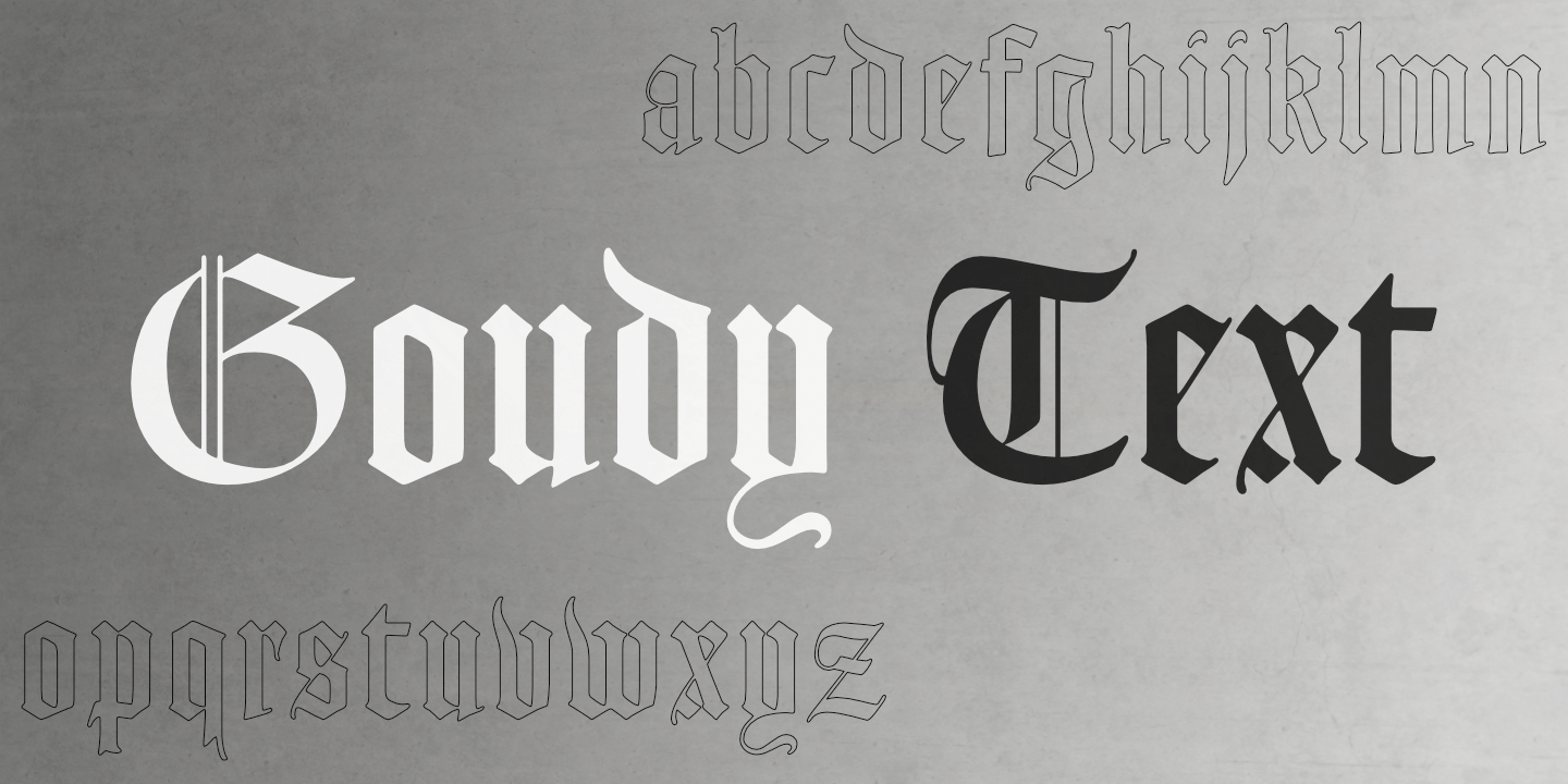 Fontname grayscale poster