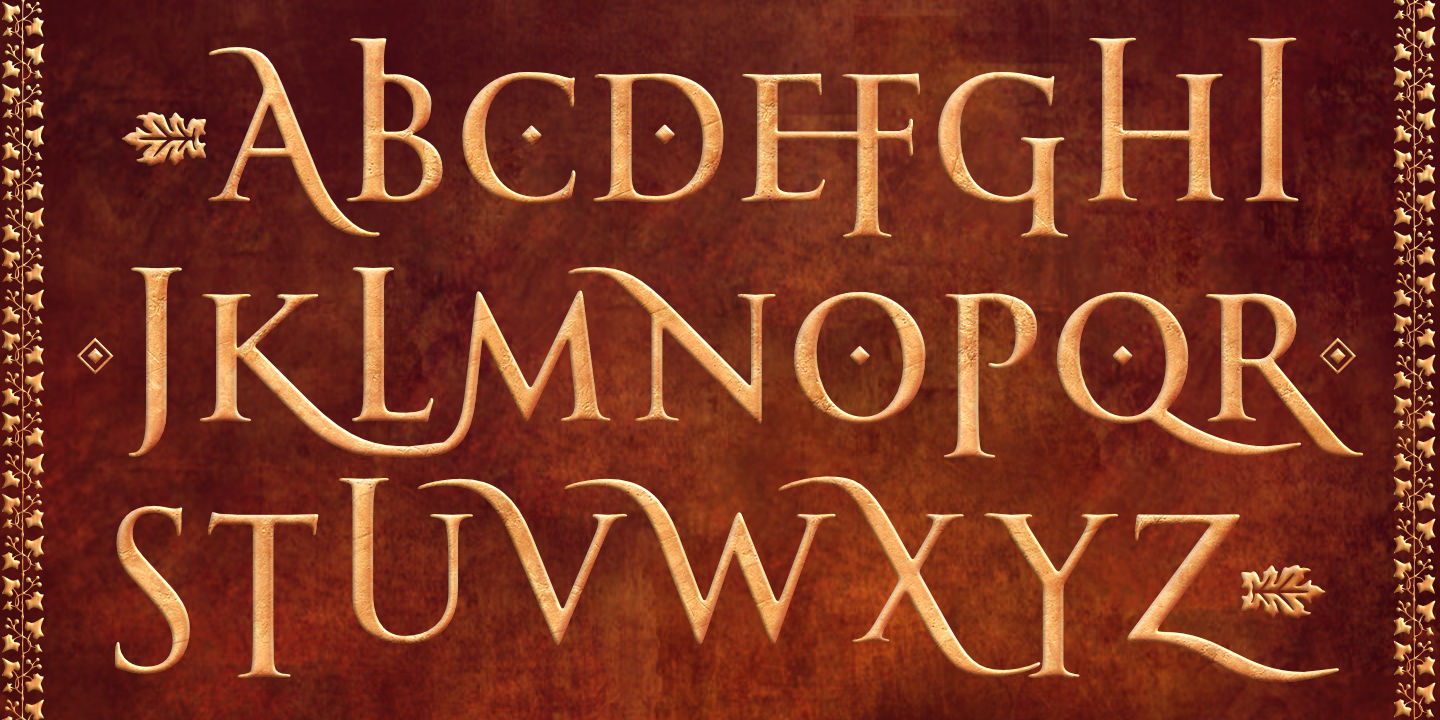 Click image to enlarge and for more information. Font poster