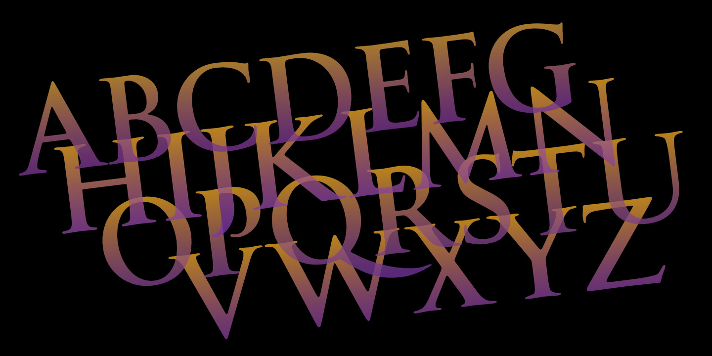 Click image to enlarge and for more information. Font poster