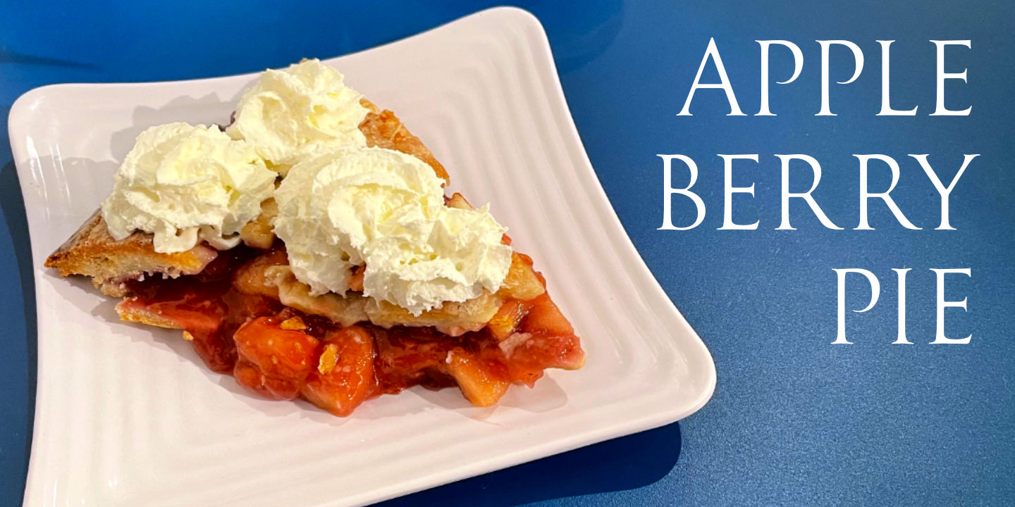 Click image to enlarge and for more information. Apple Berry Pie