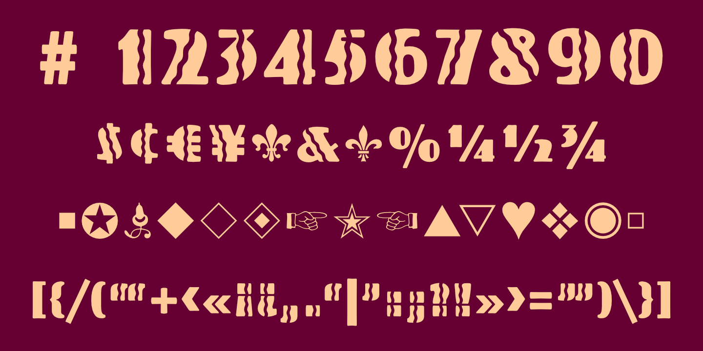 Numerals, Punctuation, etc.