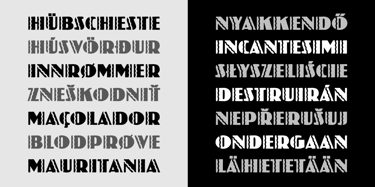 Stacked Text