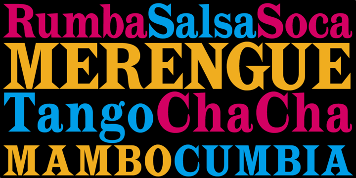 Click image to enlarge and for more information. Font poster