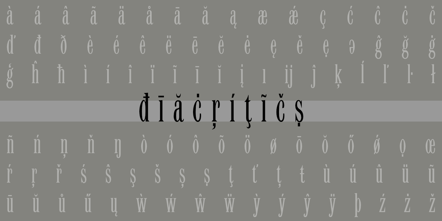 Diacritics