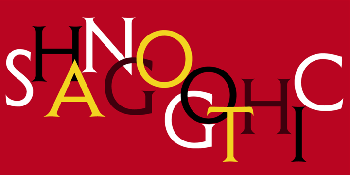 Click image to enlarge and for more information. Font poster