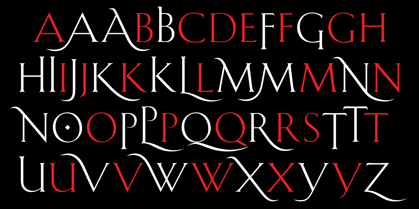 Latin Alphabet: Swash