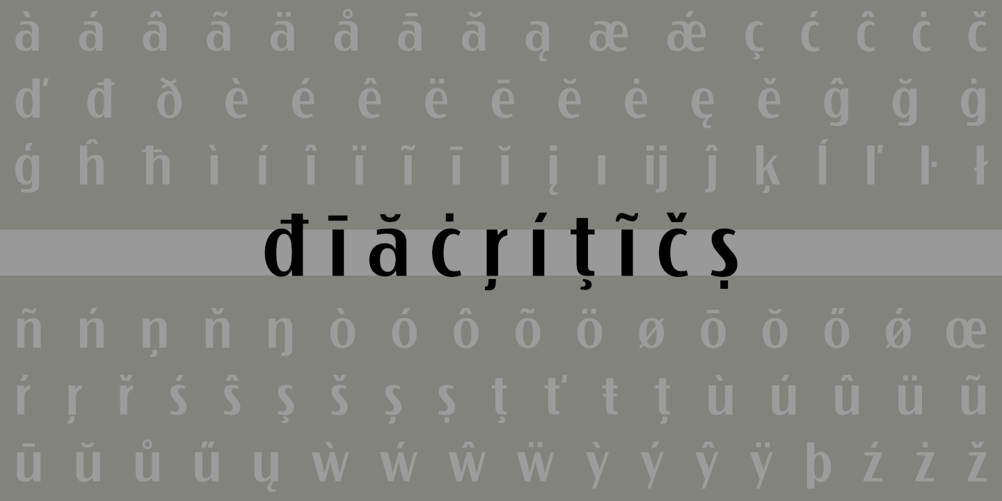 Diacritics