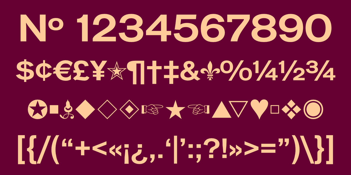 Numerals, Punctuation, etc
