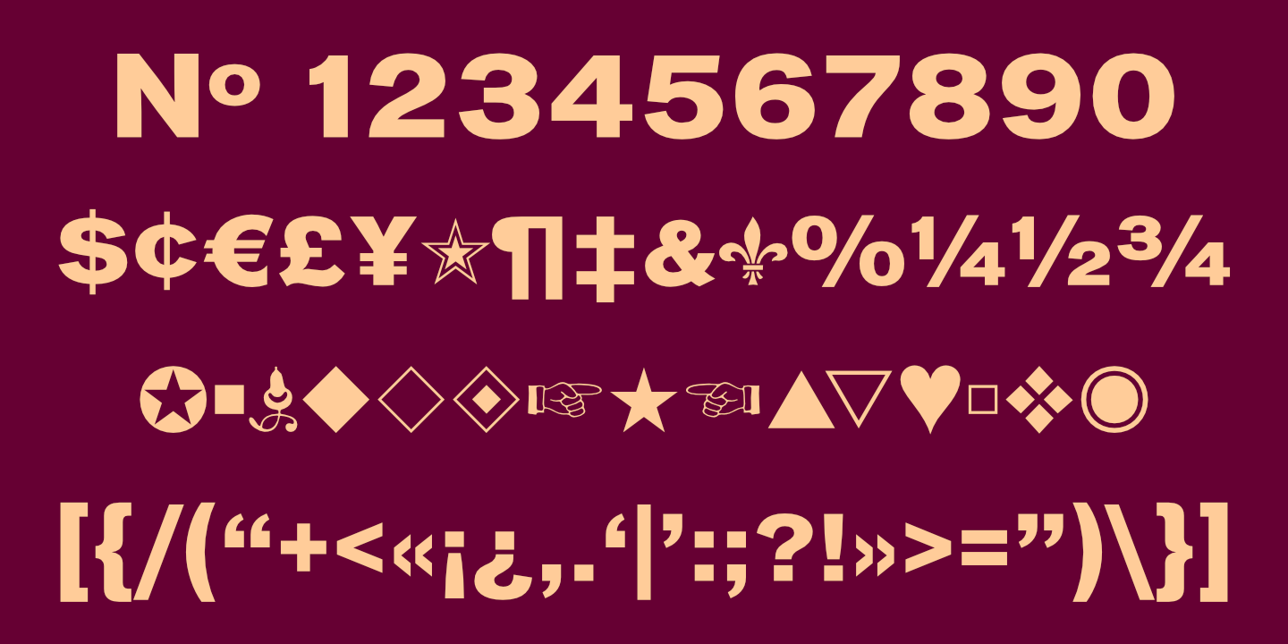 Numerals, Punctuation, etc