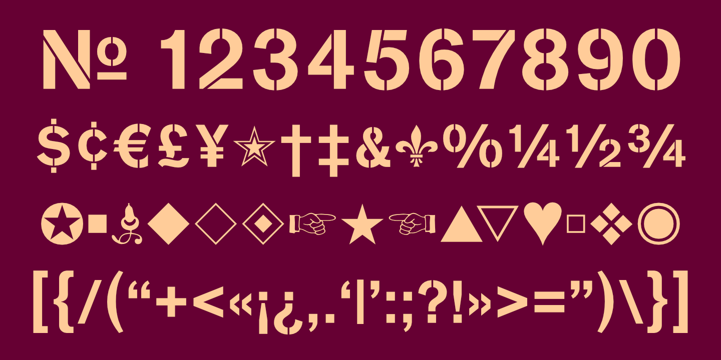 Numerals, Punctuation, etc