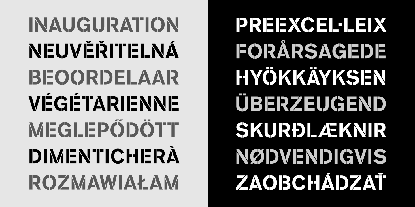 Stacked text