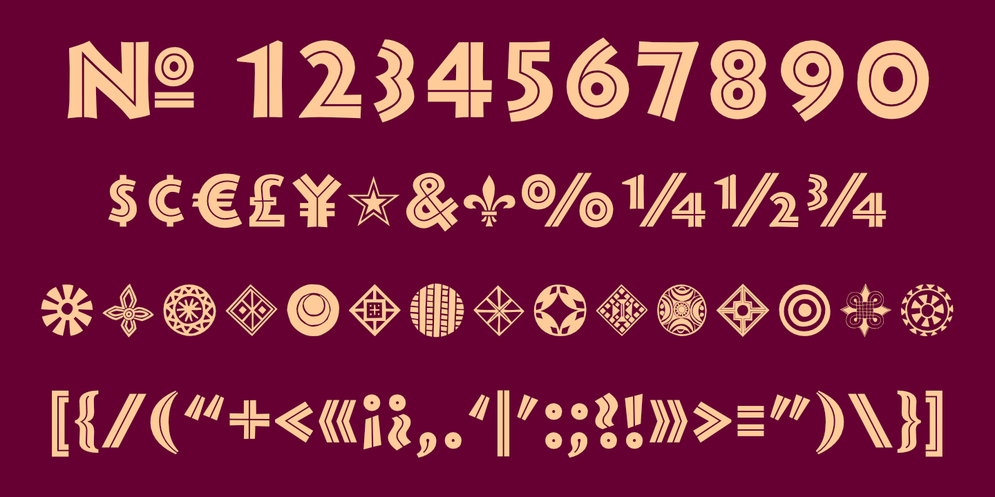 Numerals, Punctuation, etc