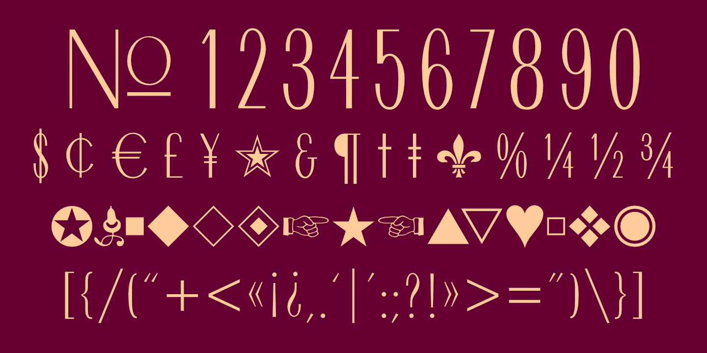 Numerals, Punctuation, etc