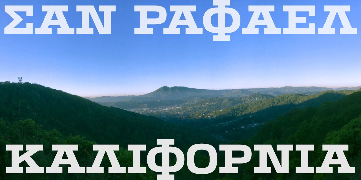Click image to enlarge and for more information. Font poster