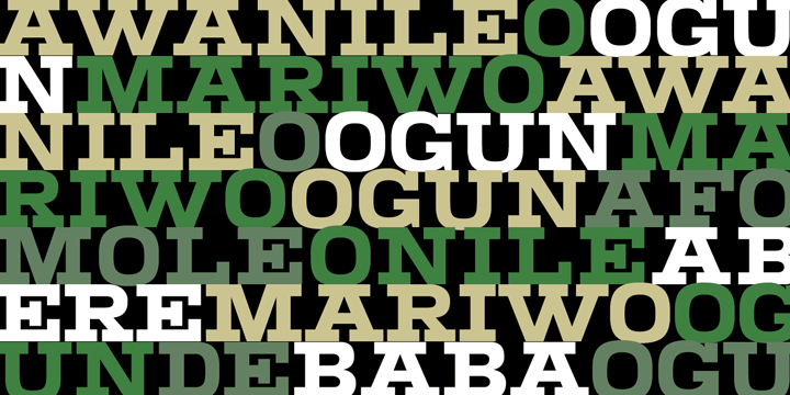Click image to enlarge and for more information. Font poster