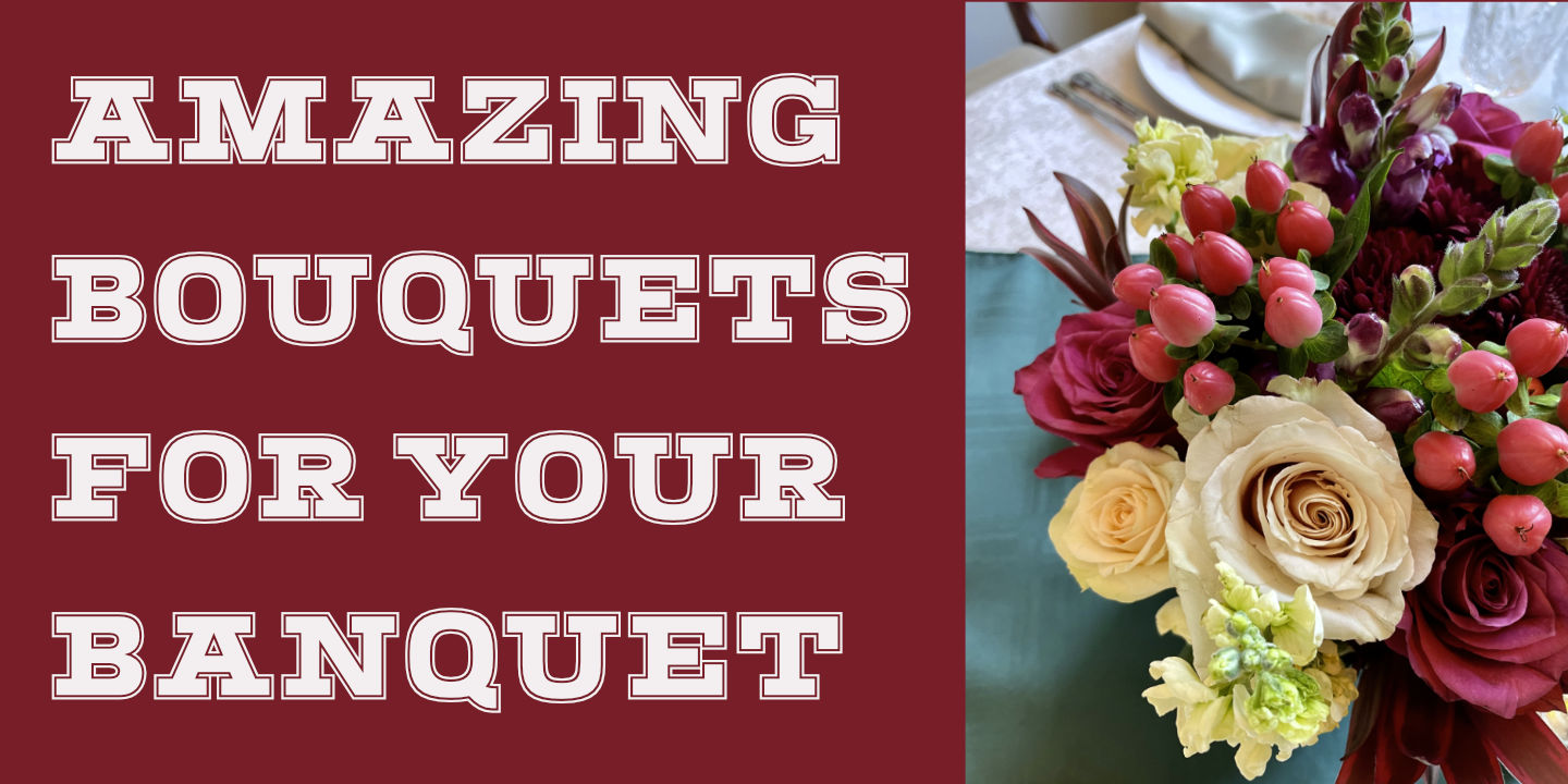 Click image to enlarge and for more information. Banquet Bouquet