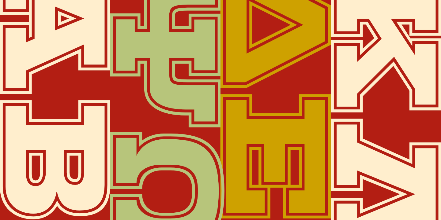 Click image to enlarge and for more information. Font poster