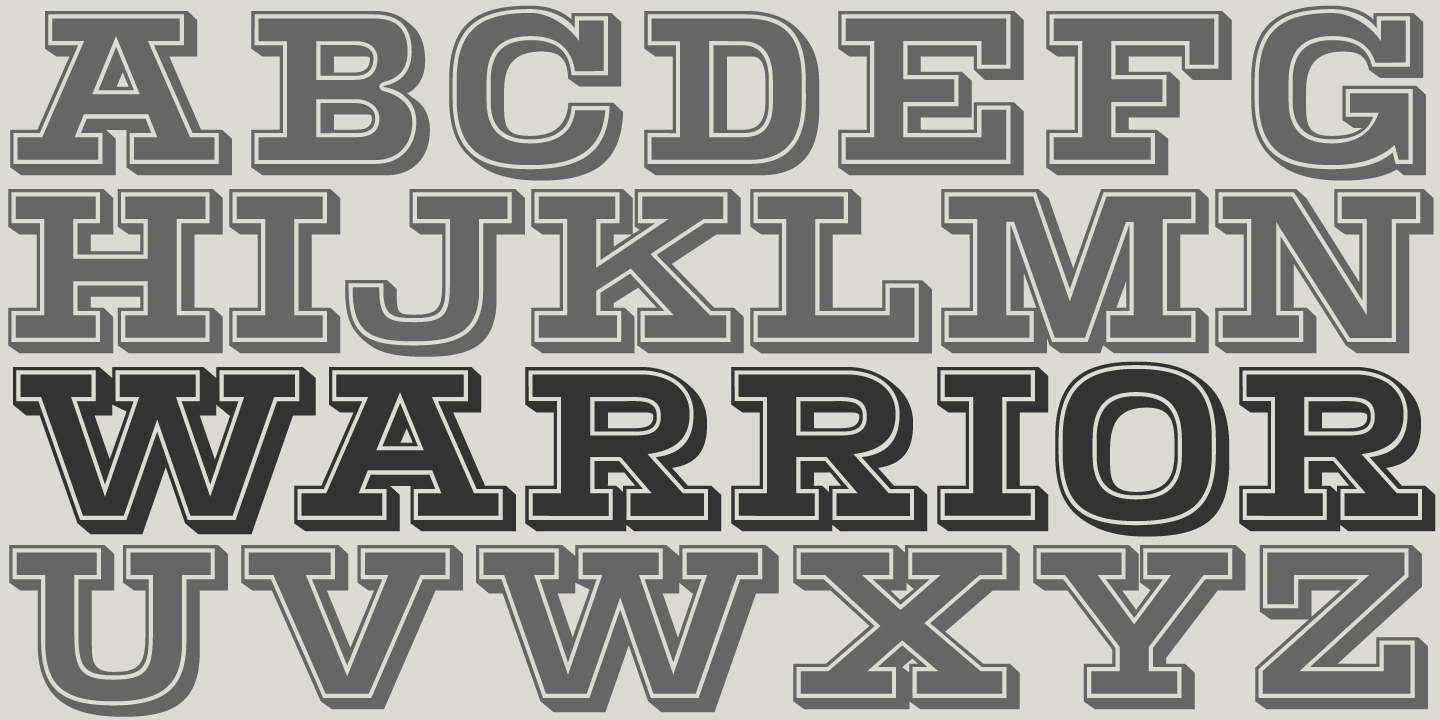Click image to enlarge and for more information. Font poster