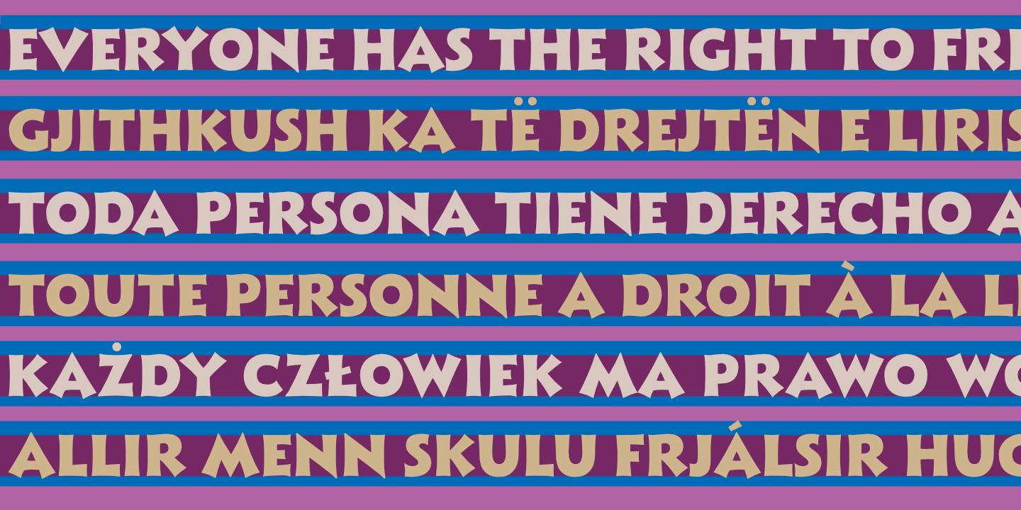 UDHR all caps