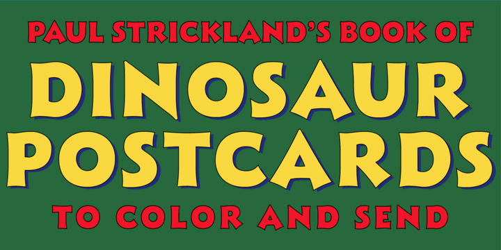 Click image to enlarge and for more information. Font poster