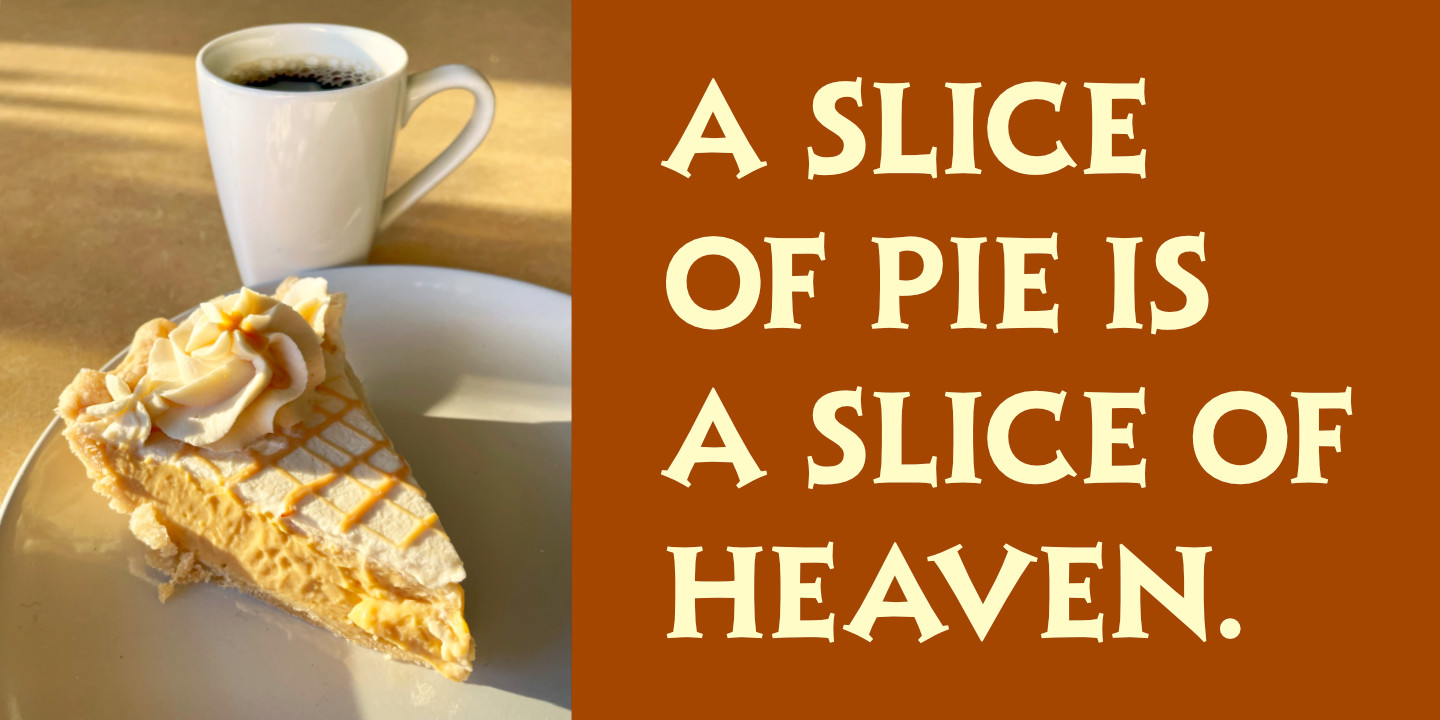 Click image to enlarge and for more information. Butterscotch Pie