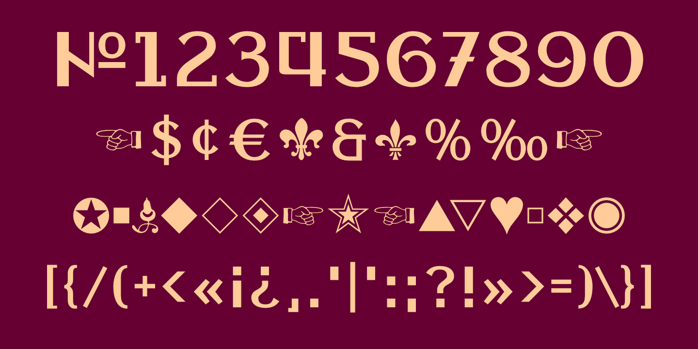 Numerals, Punctuation, etc.
