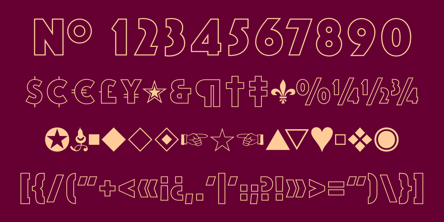 Numerals, Punctuation, etc.