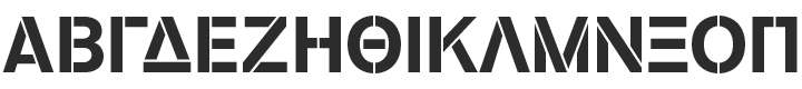 Standard Stencil Bold